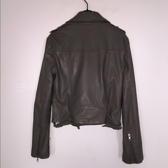 Sandova Leather Moto Jacket in Latte - Picture 4 of 13